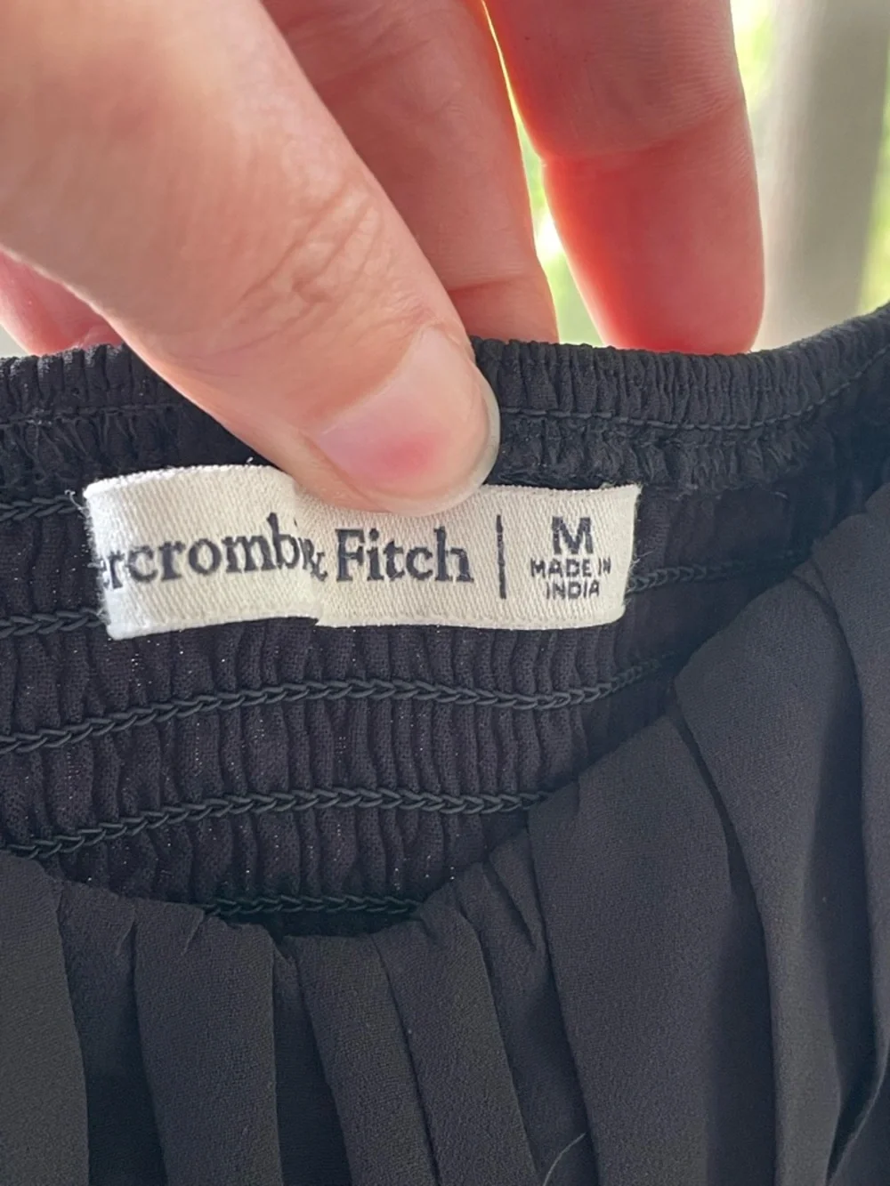 Abercrombie & Fitch Black Sleeveless Chiffon Maxi Dress